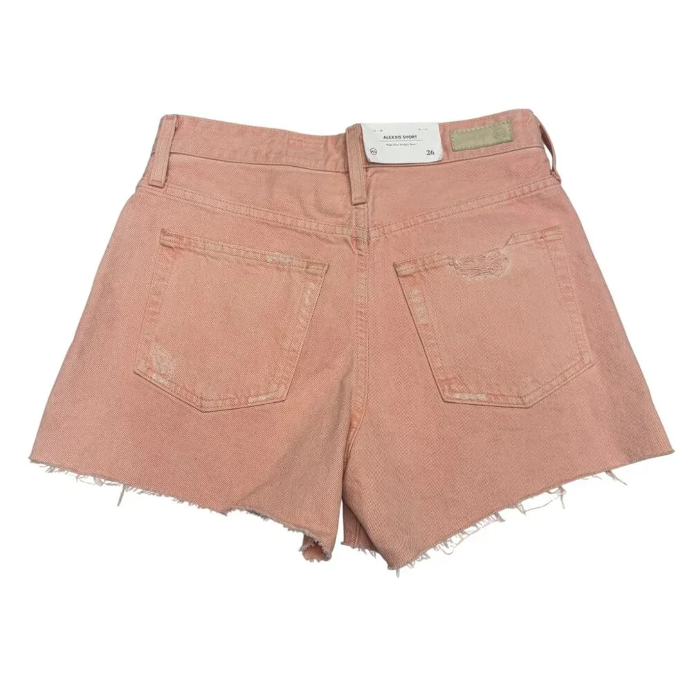 NEW AG Alexxis High-Rise Wedgie Cut Off Shorts Womens 100% Cotton, Size 26 - Picture 2 of 9